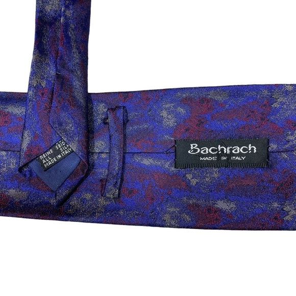 Set of 2 Vintage Bachrach Silk Ties Abstract Classic Length Wearable Art - Picture 5 of 15